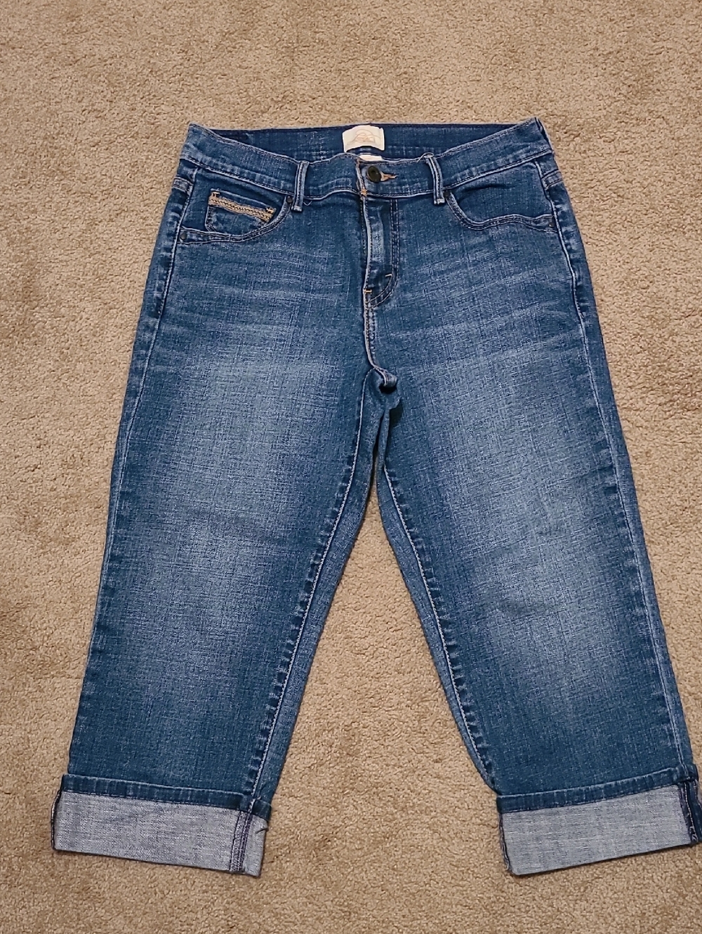 Women’s Levi 515 Cropped Roll-Cuff Jeans - Blue